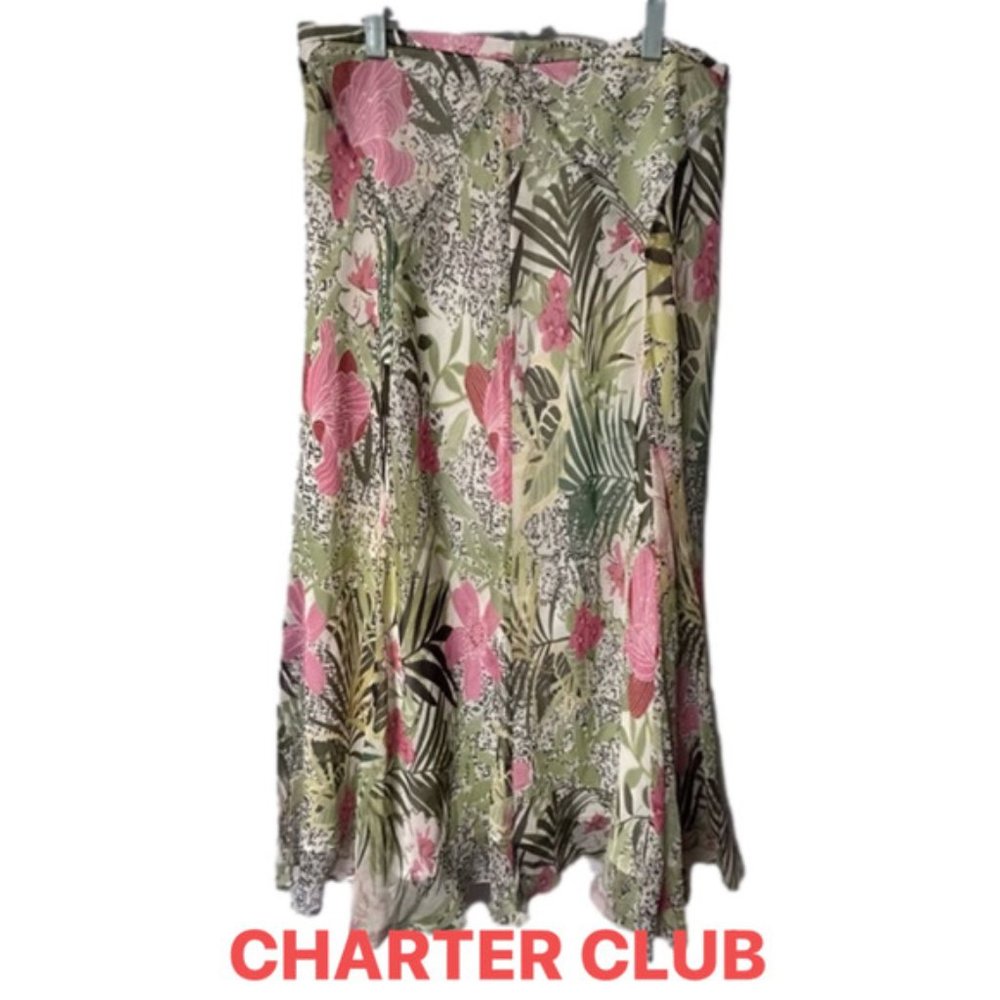 CHARTER Club 100% Silk Outer Polyester Lining